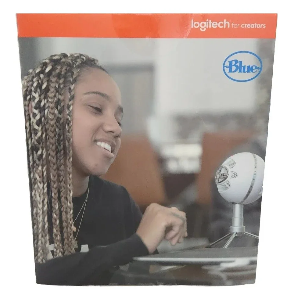 Logitech Blue Snowball iCE Plug And Play USB Microphone Content Creator/ Gaming